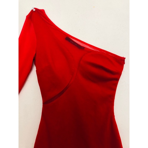 Ark & Co Red One Shoulder Dress - Picture 2 of 4